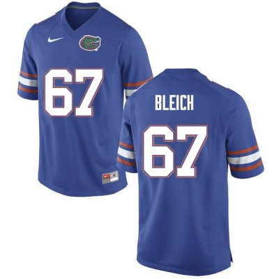 Men's Florida Gators #67 Christopher Bleich NCAA Nike Blue Authentic Stitched College Football Jersey KZI2462ZY